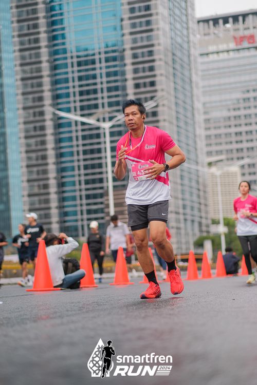Race photo from Smartfren Run 2024