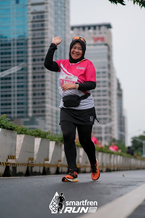 Race photo from Smartfren Run 2024