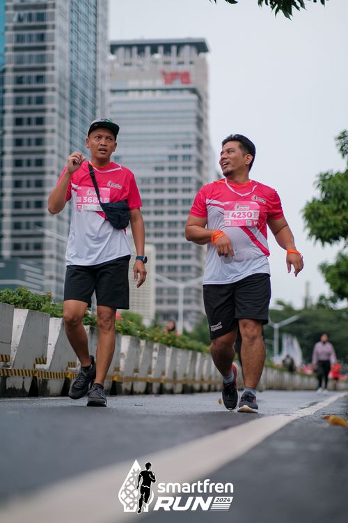 Race photo from Smartfren Run 2024