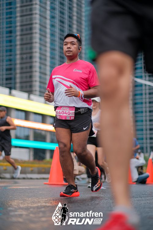 Race photo from Smartfren Run 2024
