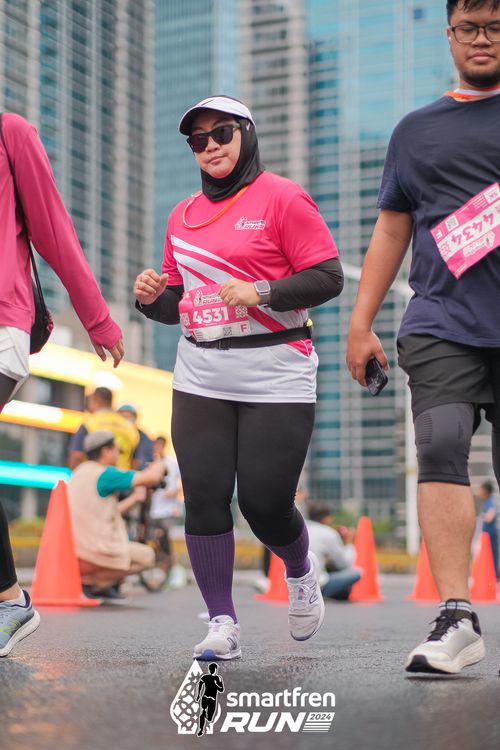 Race photo from Smartfren Run 2024