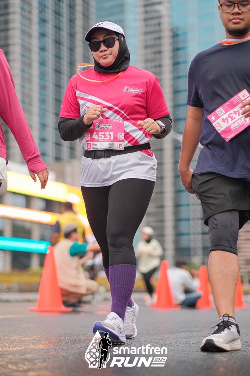 Race photo from Smartfren Run 2024