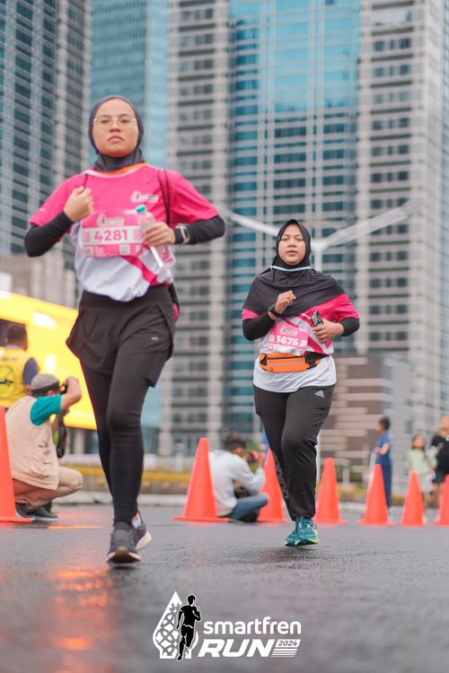 Race photo from Smartfren Run 2024