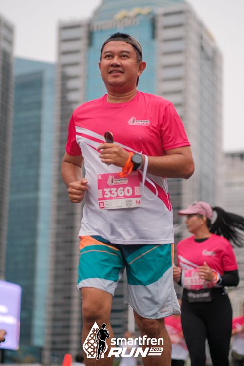 Race photo from Smartfren Run 2024