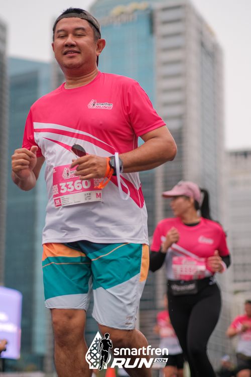 Race photo from Smartfren Run 2024
