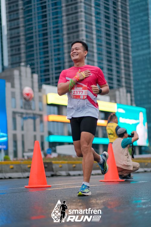Race photo from Smartfren Run 2024
