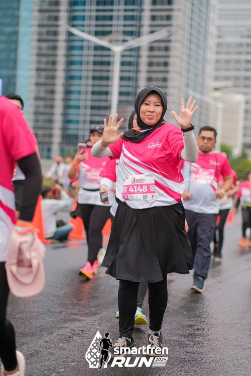 Race photo from Smartfren Run 2024