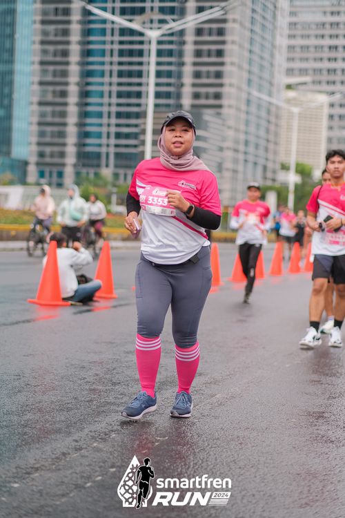 Race photo from Smartfren Run 2024