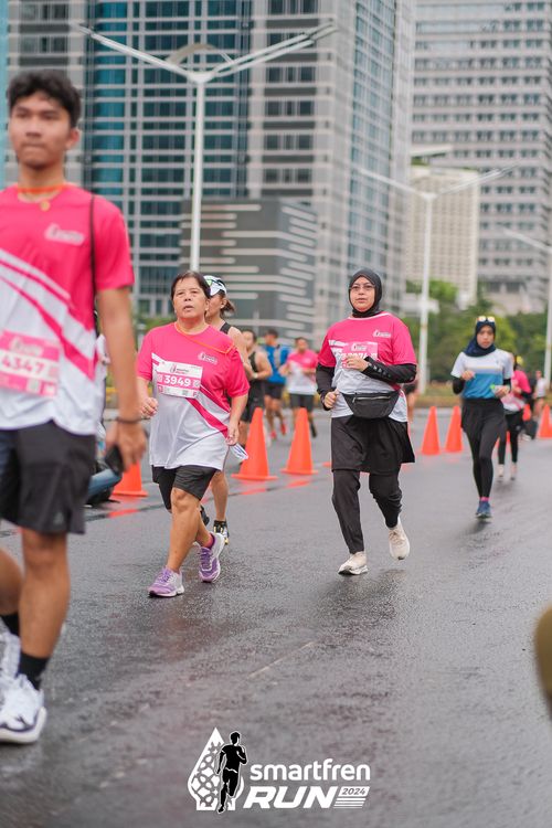 Race photo from Smartfren Run 2024