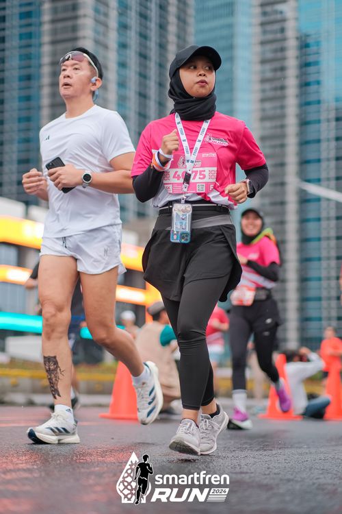 Race photo from Smartfren Run 2024