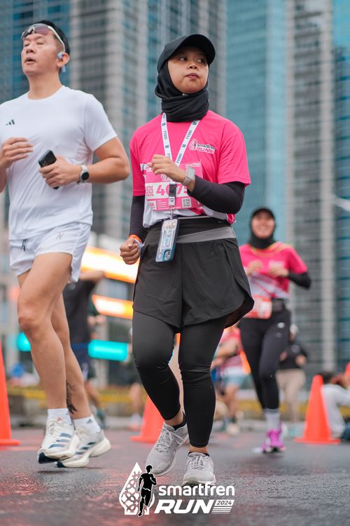 Race photo from Smartfren Run 2024