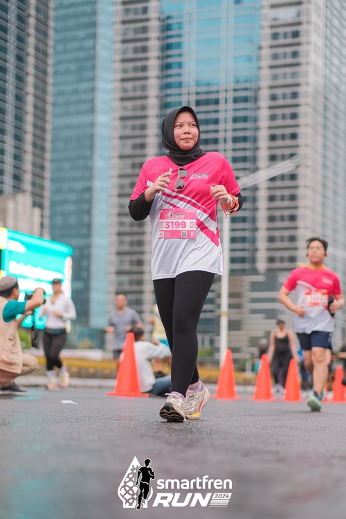Race photo from Smartfren Run 2024
