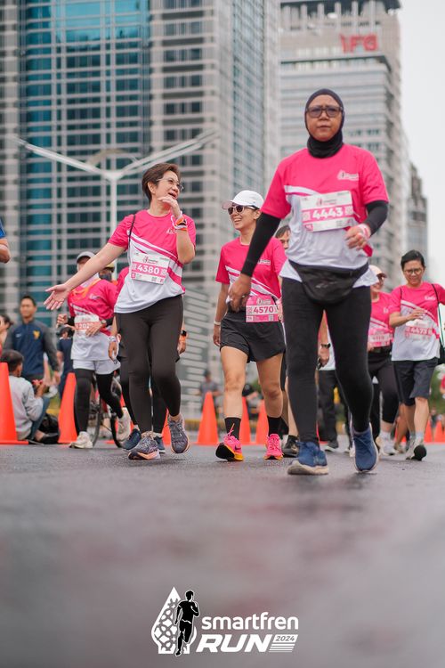 Race photo from Smartfren Run 2024