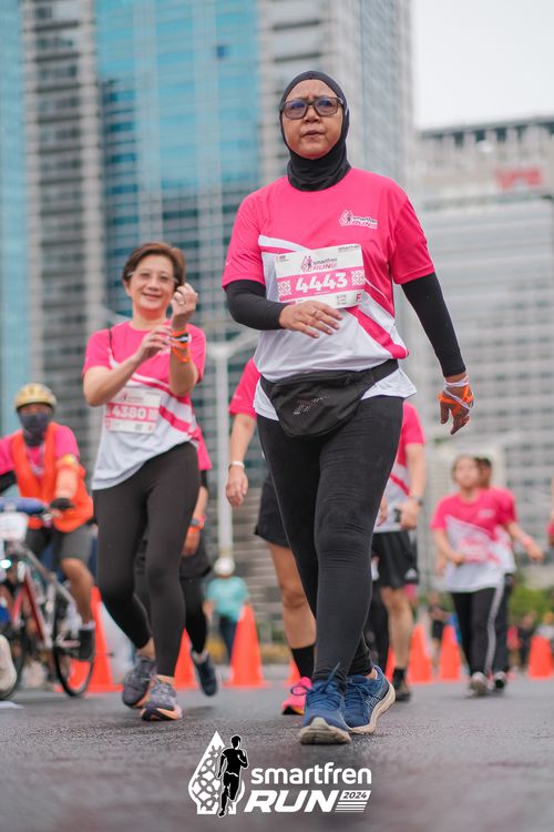 Race photo from Smartfren Run 2024