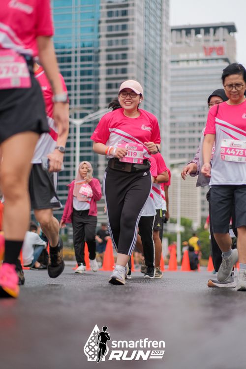 Race photo from Smartfren Run 2024