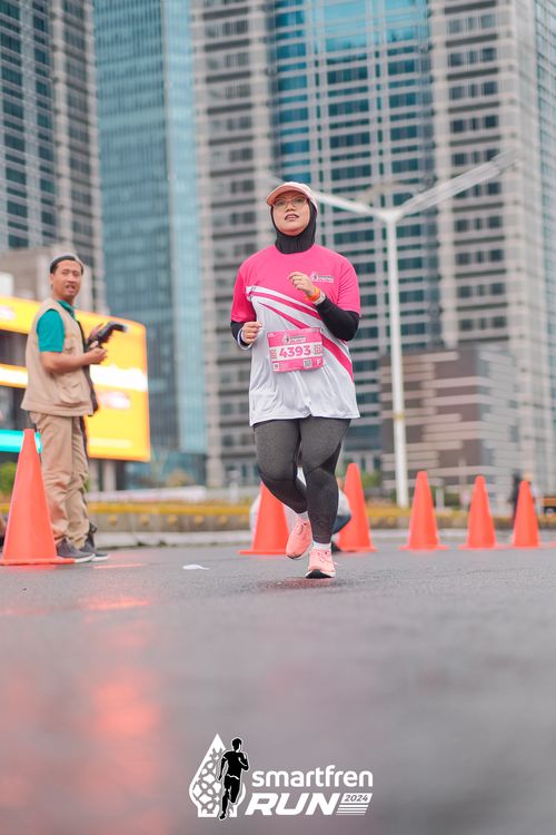 Race photo from Smartfren Run 2024