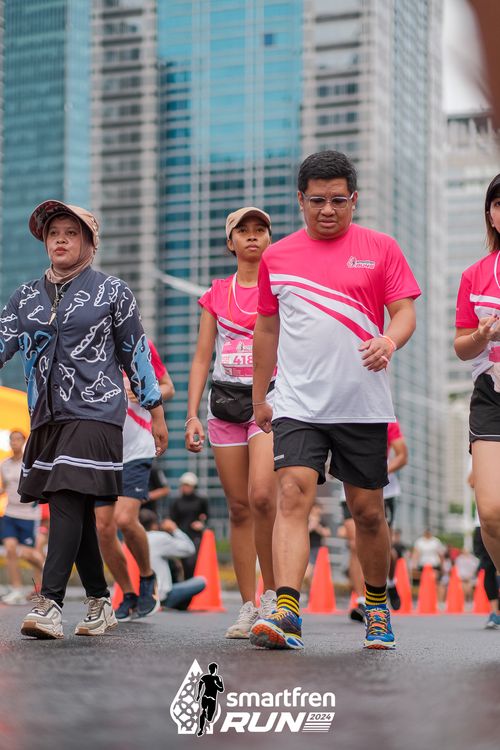 Race photo from Smartfren Run 2024
