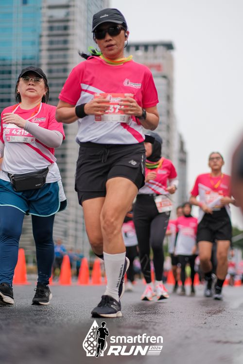 Race photo from Smartfren Run 2024