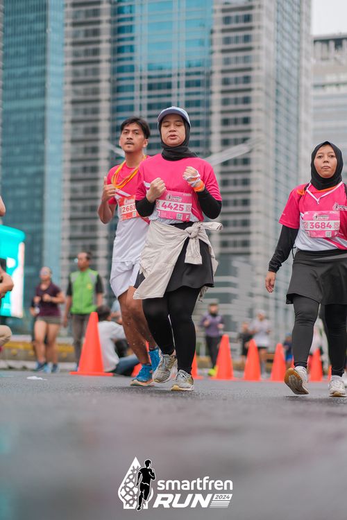Race photo from Smartfren Run 2024