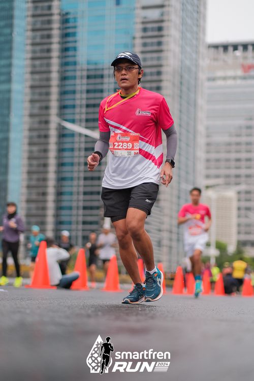Race photo from Smartfren Run 2024