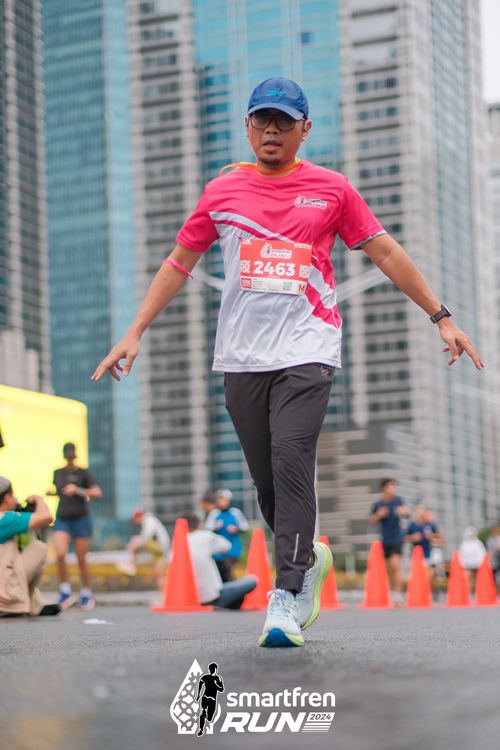 Race photo from Smartfren Run 2024