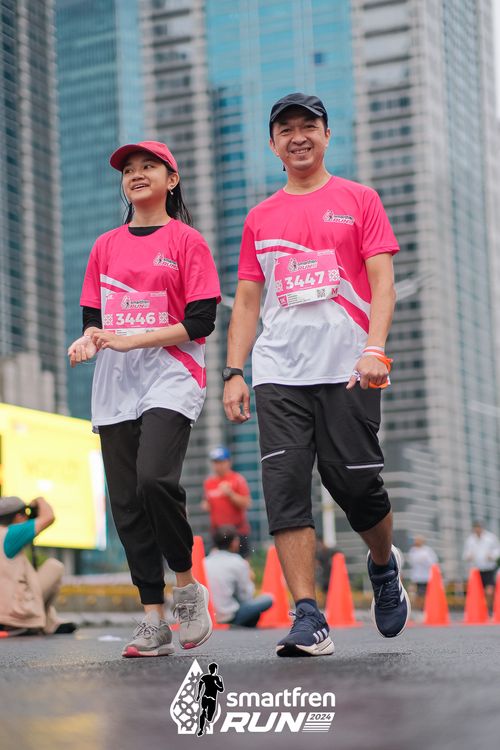 Race photo from Smartfren Run 2024