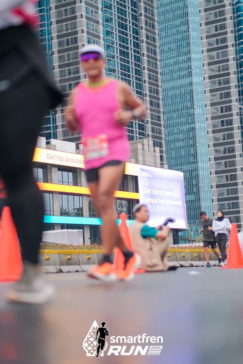 Race photo from Smartfren Run 2024