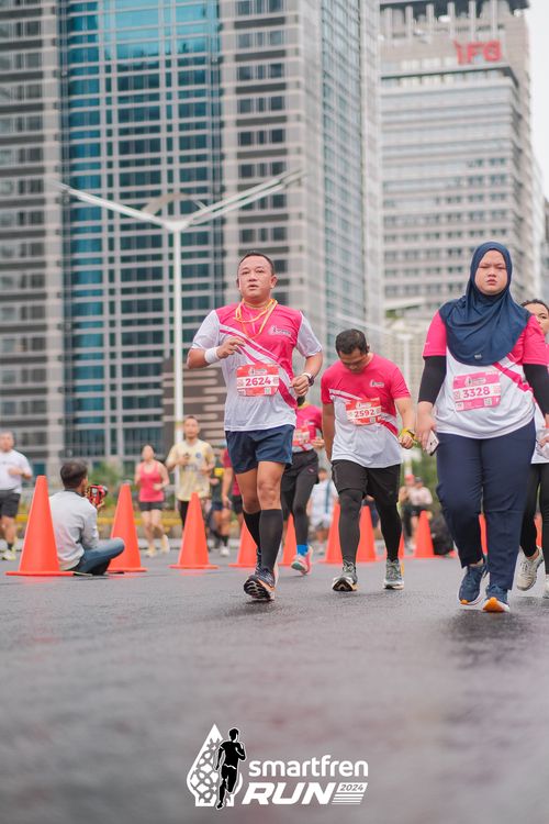 Race photo from Smartfren Run 2024