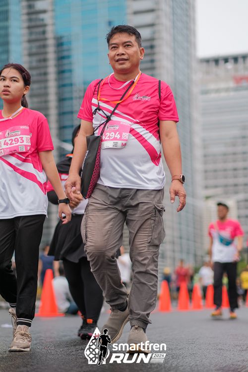 Race photo from Smartfren Run 2024