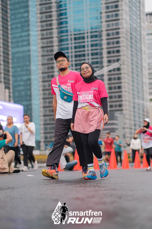 Race photo from Smartfren Run 2024