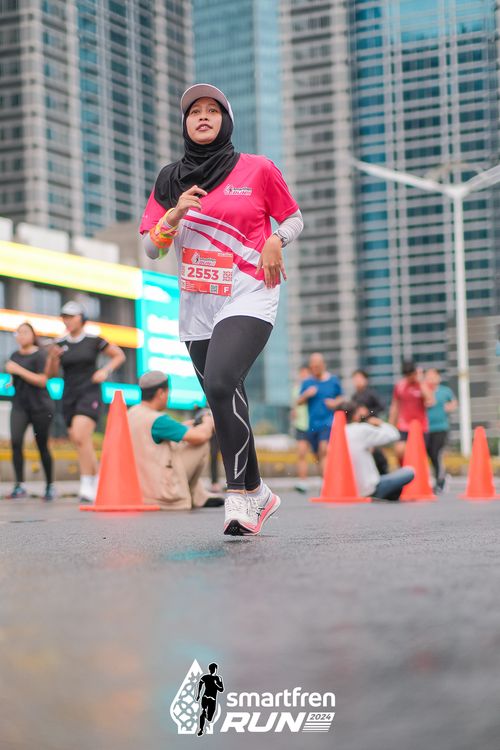 Race photo from Smartfren Run 2024