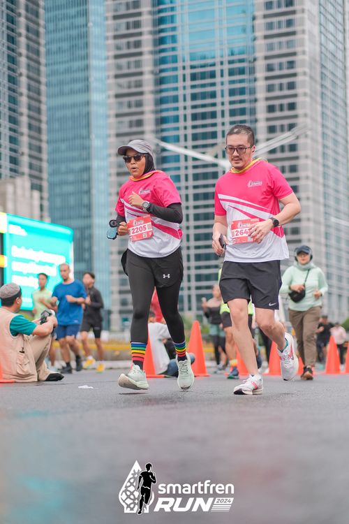 Race photo from Smartfren Run 2024
