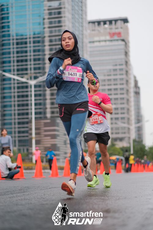 Race photo from Smartfren Run 2024