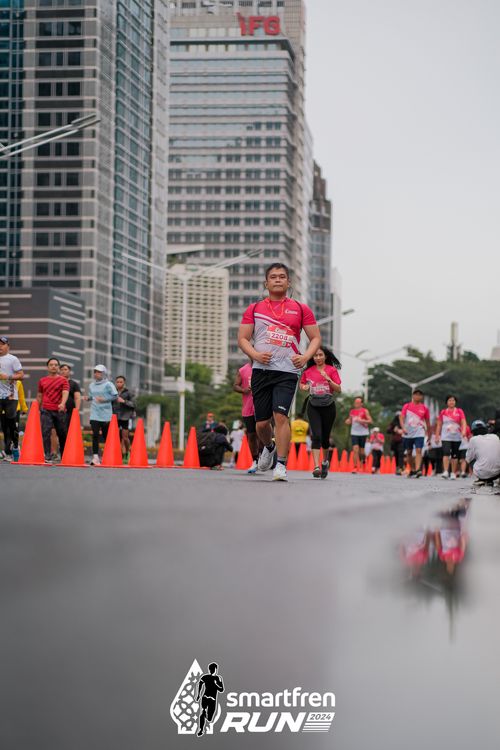 Race photo from Smartfren Run 2024