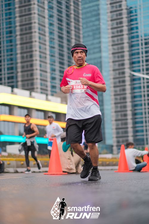 Race photo from Smartfren Run 2024