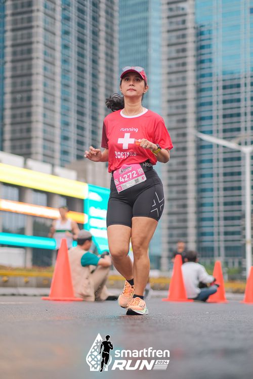 Race photo from Smartfren Run 2024