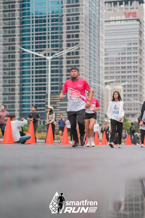 Race photo from Smartfren Run 2024