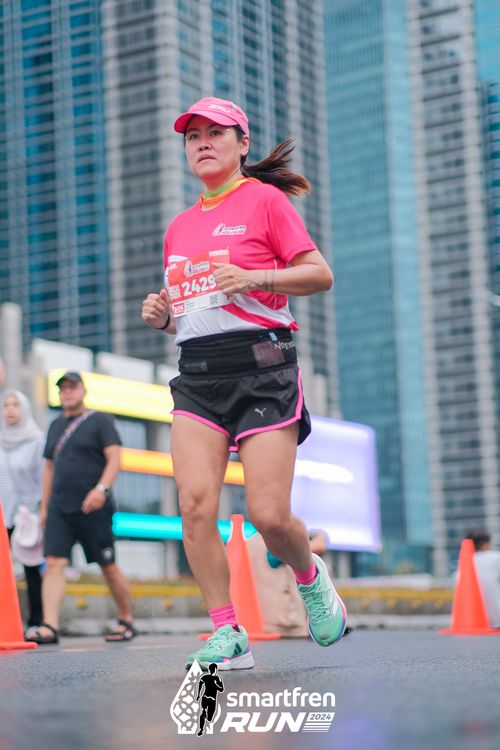 Race photo from Smartfren Run 2024