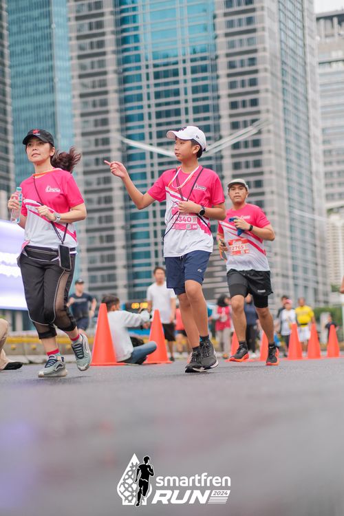Race photo from Smartfren Run 2024
