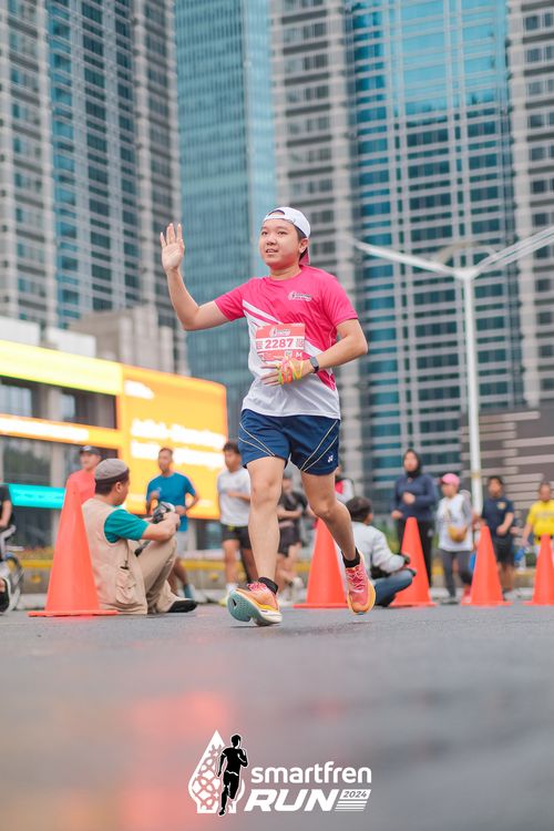 Race photo from Smartfren Run 2024