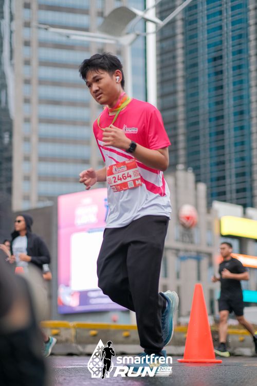 Race photo from Smartfren Run 2024