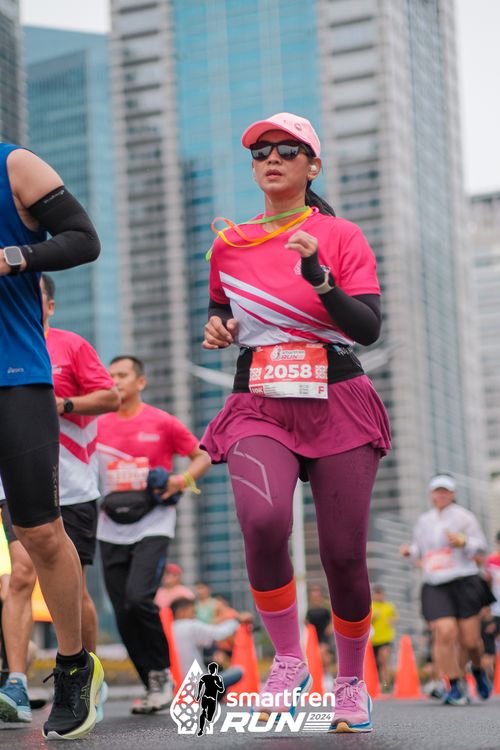 Race photo from Smartfren Run 2024