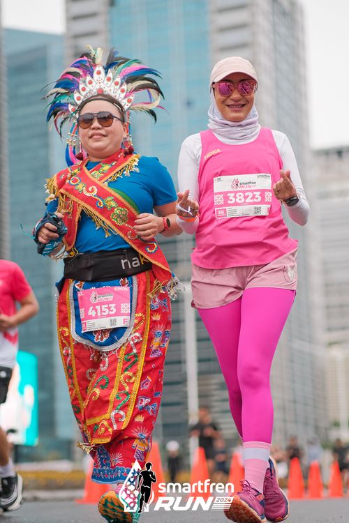 Race photo from Smartfren Run 2024