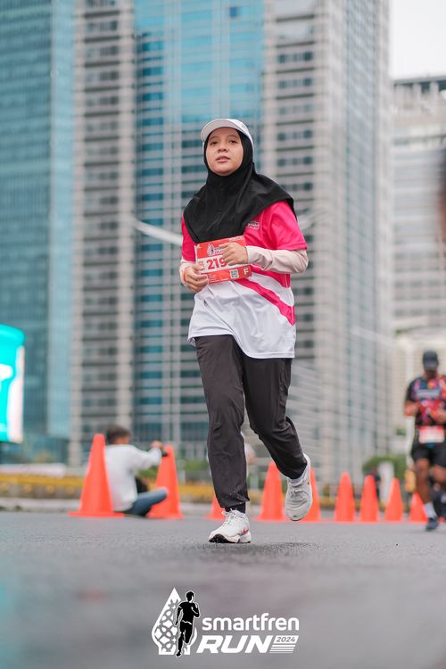 Race photo from Smartfren Run 2024
