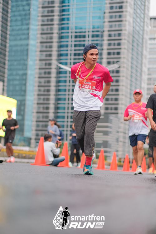 Race photo from Smartfren Run 2024