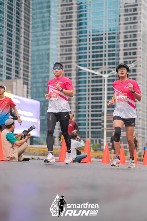 Race photo from Smartfren Run 2024