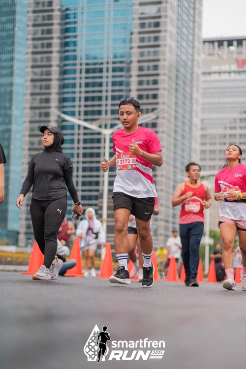 Race photo from Smartfren Run 2024
