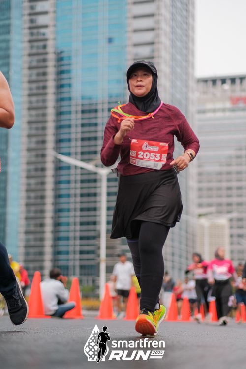 Race photo from Smartfren Run 2024