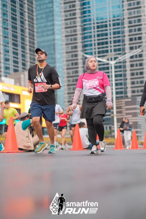 Race photo from Smartfren Run 2024