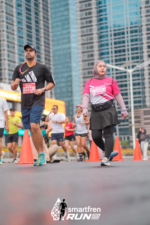 Race photo from Smartfren Run 2024